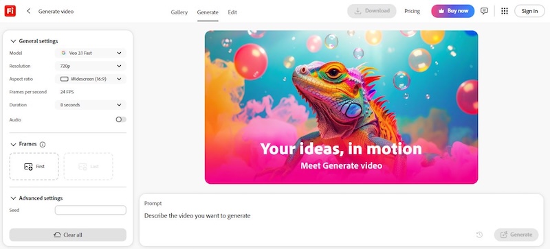 adobe video generator