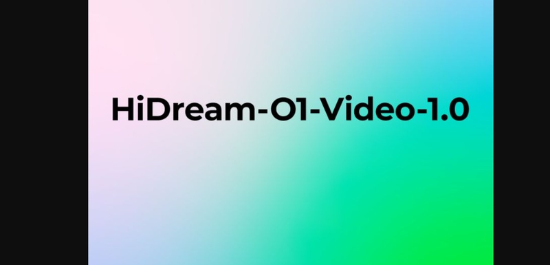 hidream o1 video 1.0