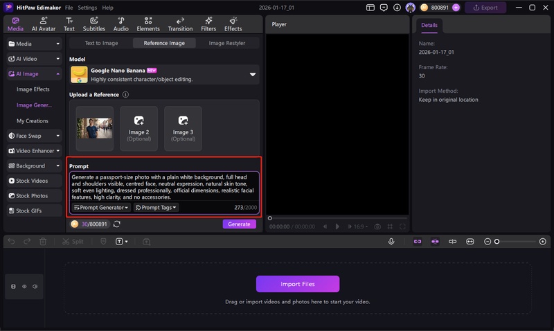 ai-prompt-for-passport-size-picture