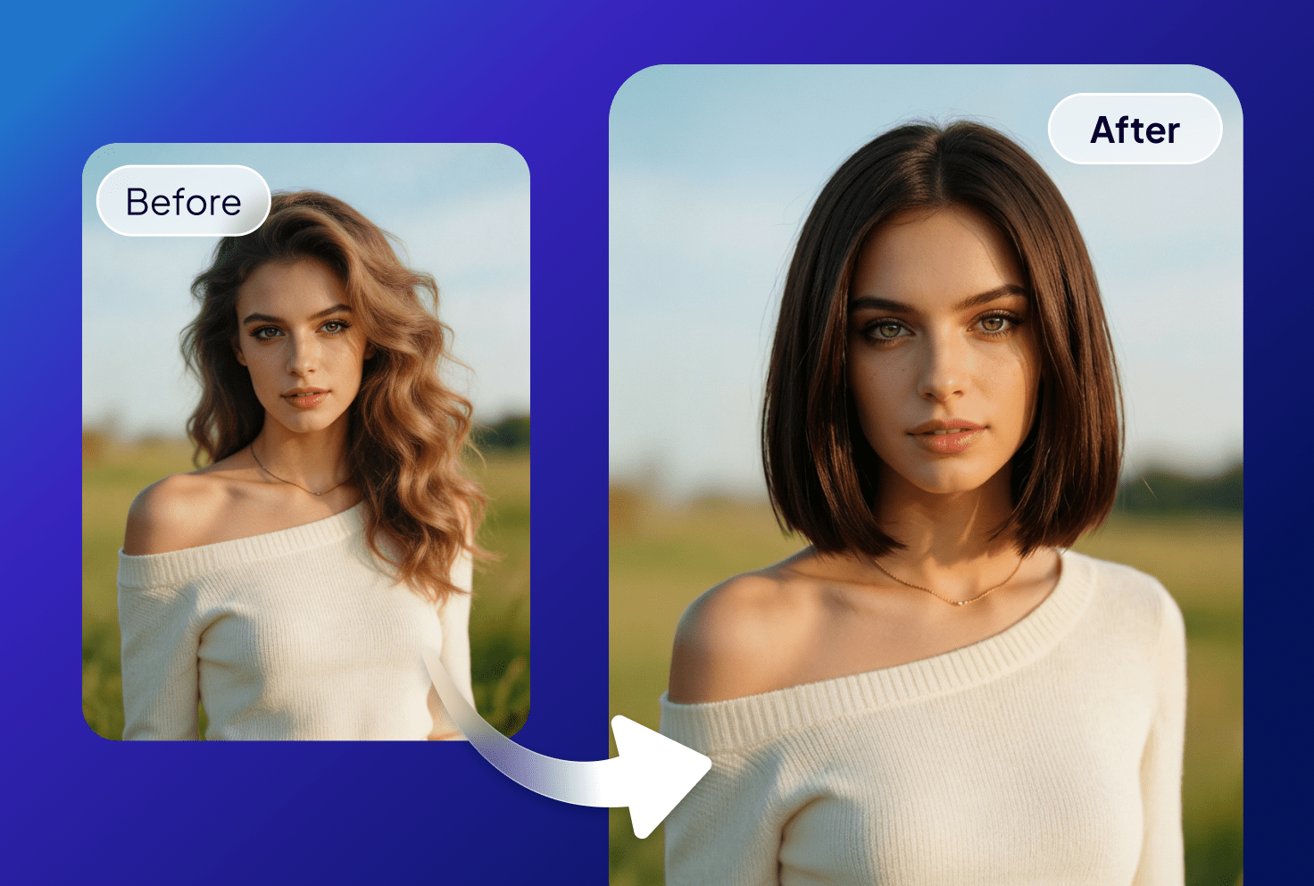 instant hairstyle transformation