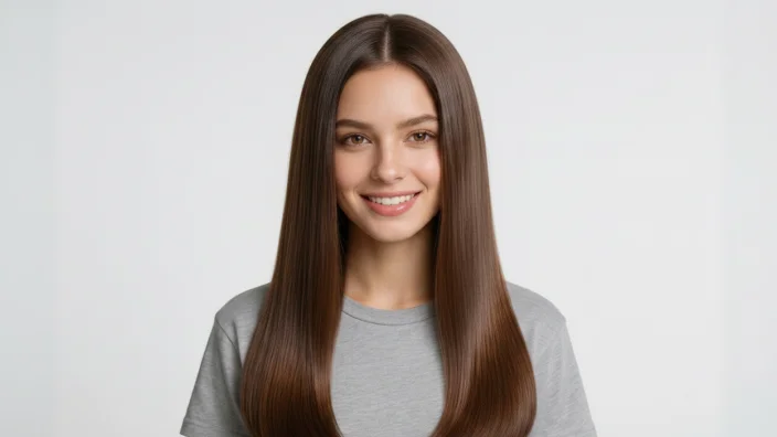 long straight hair