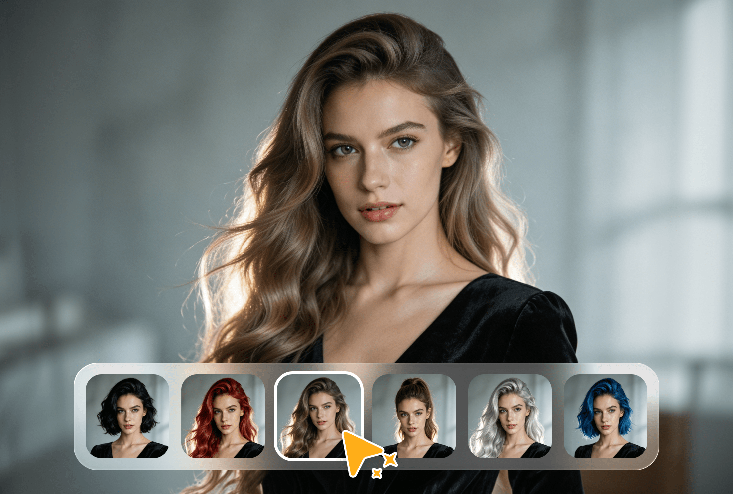 realistic ai hair simulation