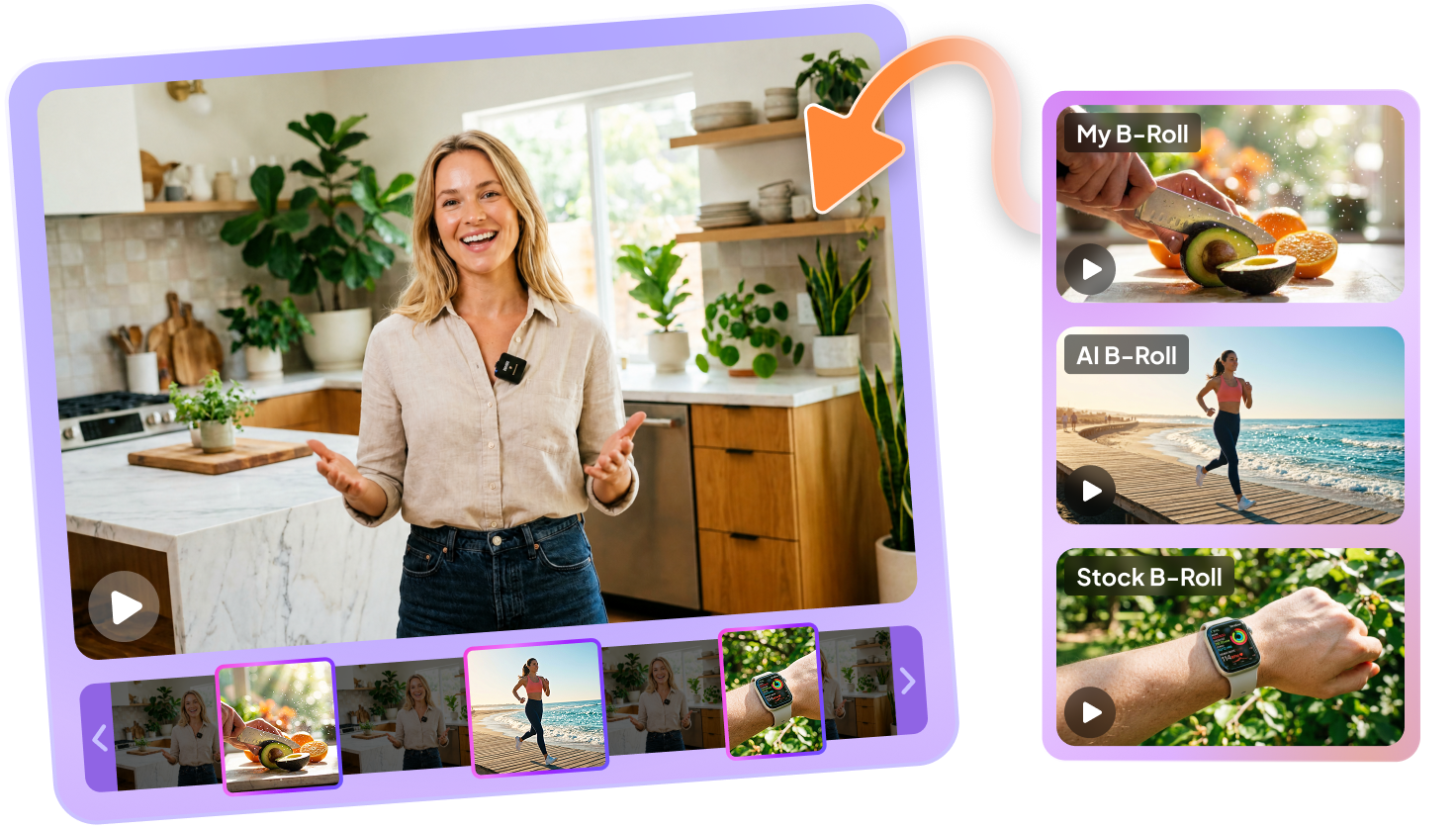 Choose From Multiple B-Roll Sources for Richer Video Visuals