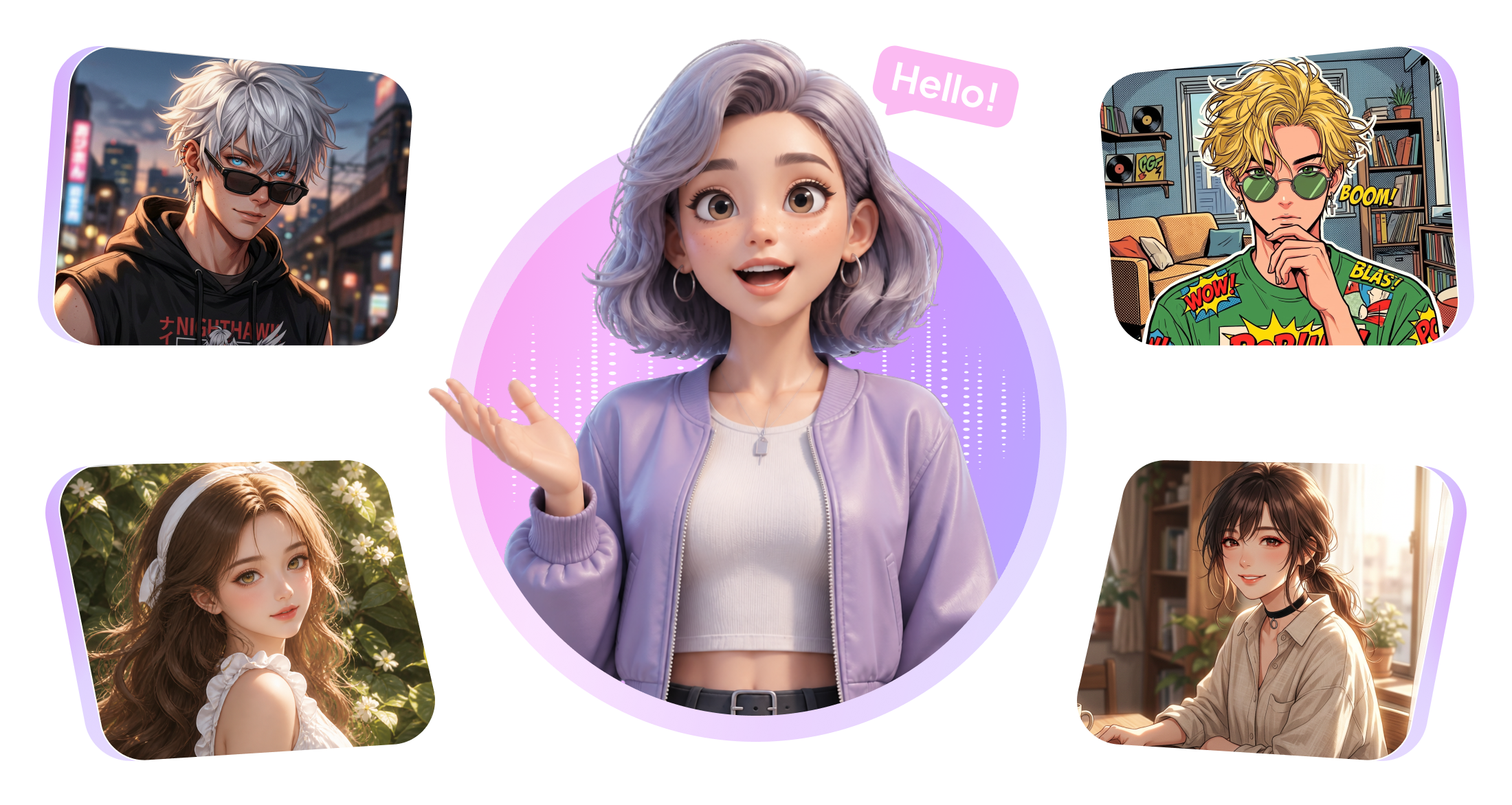 HitPaw Edimakor AI Character Generator - create unique characters from text prompts or images
