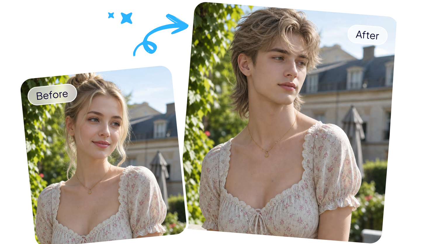 realistic face blending