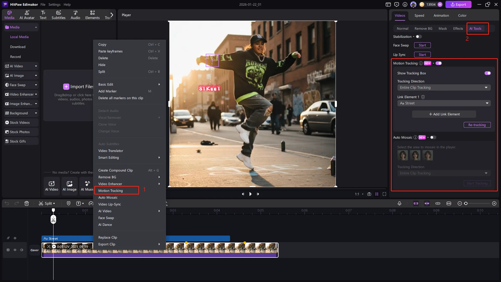 ai-motion-tracking Step 2