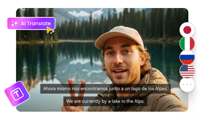 AI subtitle translation for multilingual videos