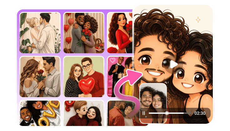Apply cute and creative anniversary video styles