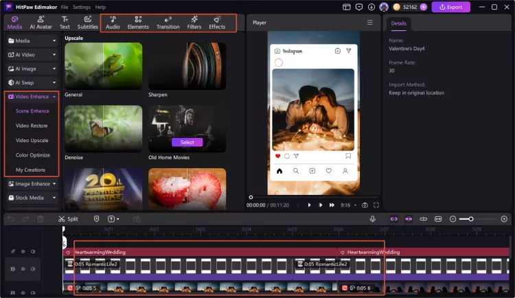 Step 2 - Customize your anniversary video style with AI tools