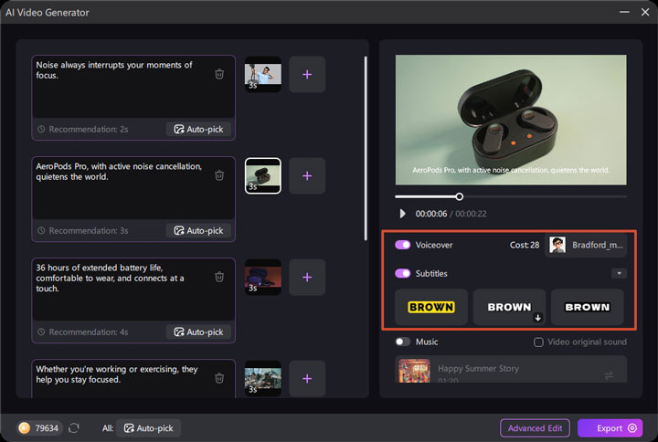 how to make a commercial video with edimakor step 2