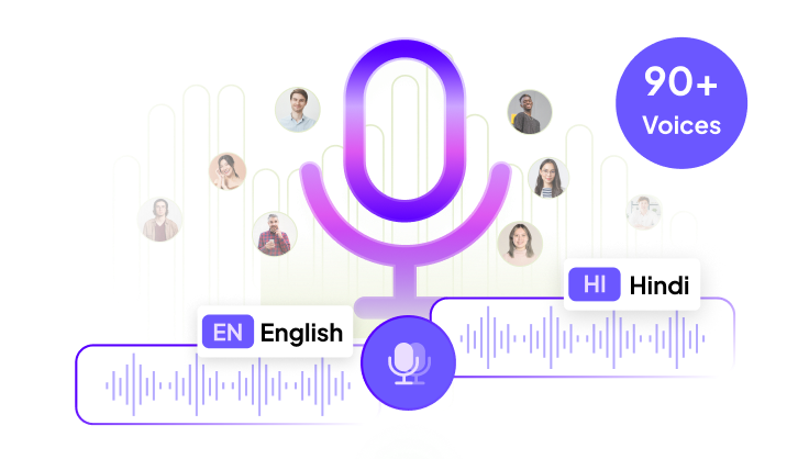 create natural hindi voices for content