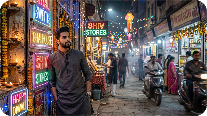 diwali night market