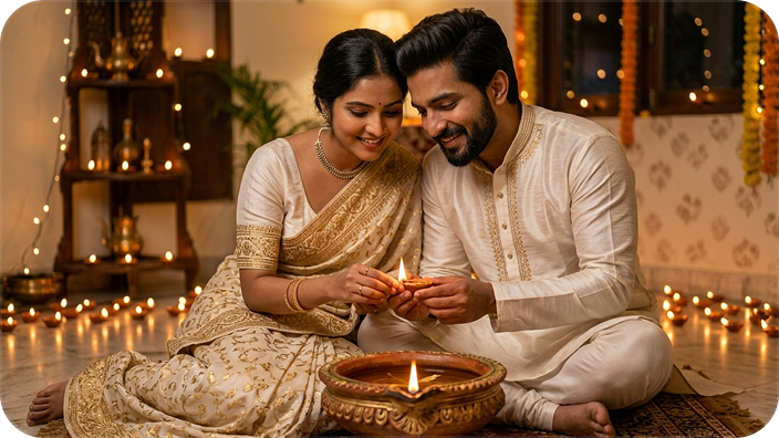 diwali couple blessings