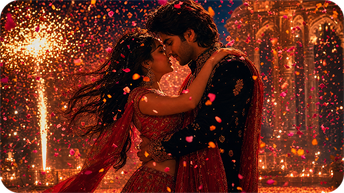 bollywood romantic diwali night