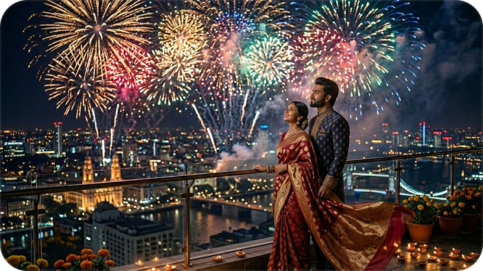 diwali grand skyline celebration