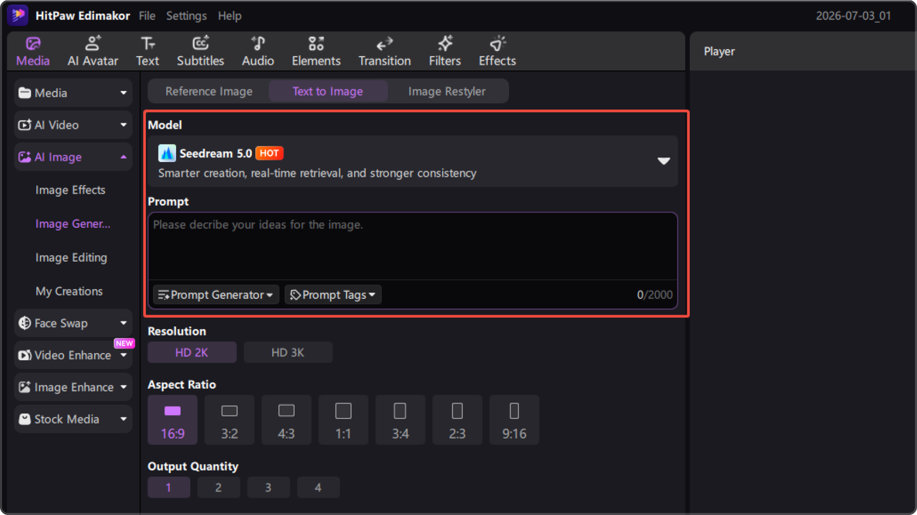 select model prompt