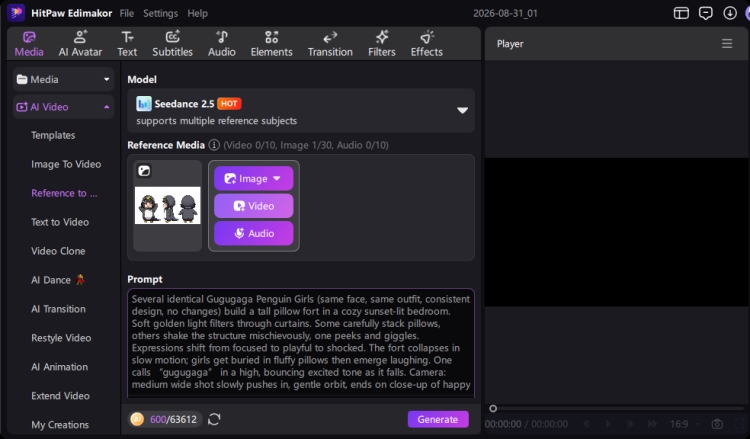 paste gugugaga ai video prompt
