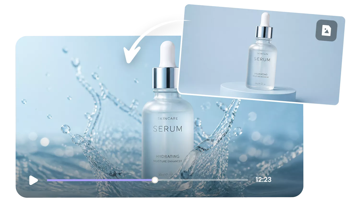 Turn static product photos into clear demo showcases with AI