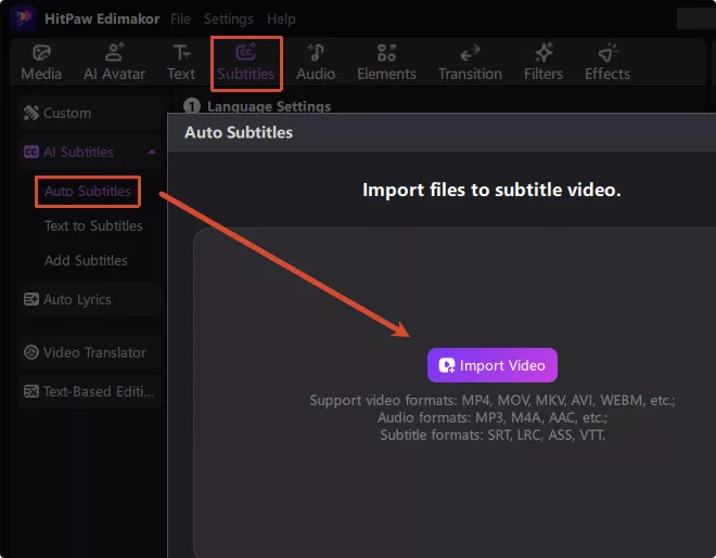 Step 1 Upload RedNote video to Edimakor