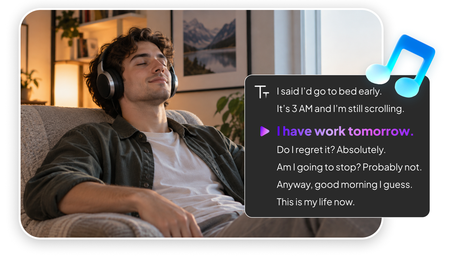 Everyday words to melody - transform ordinary thoughts into catchy songs with AI text to music