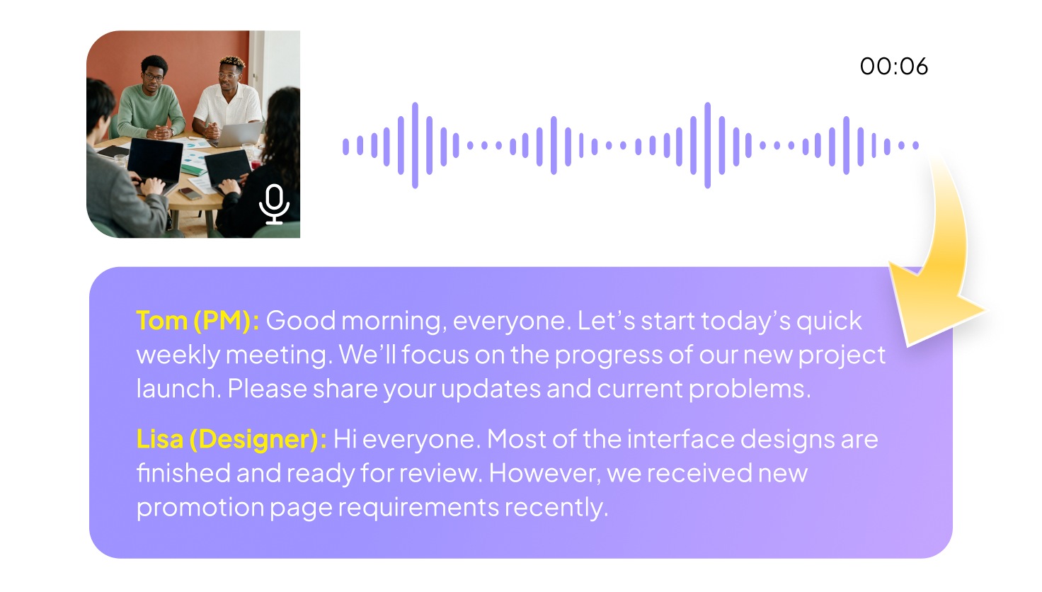 recording to text