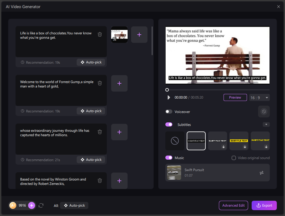 generador de video ai edimakor