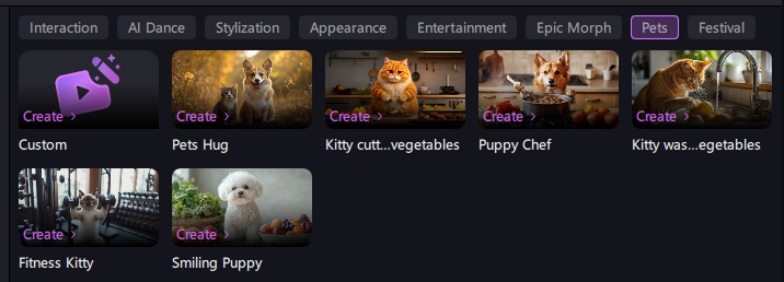 ai effects pets