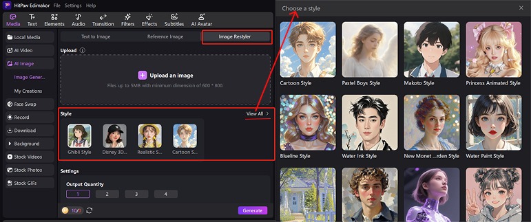 ai-image-restyler-pick-style