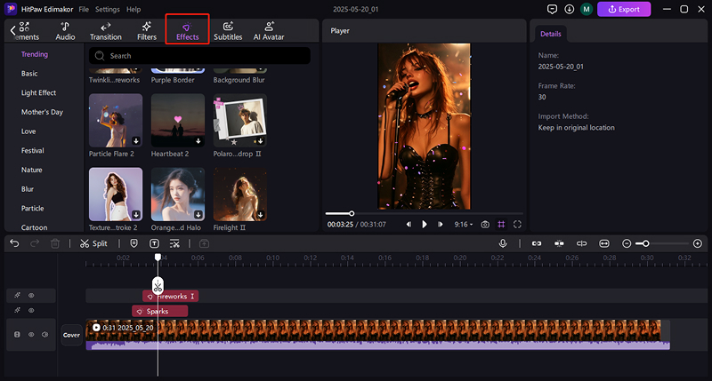 ai singing photo add effects