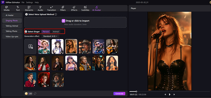 ai singing photo human avatar