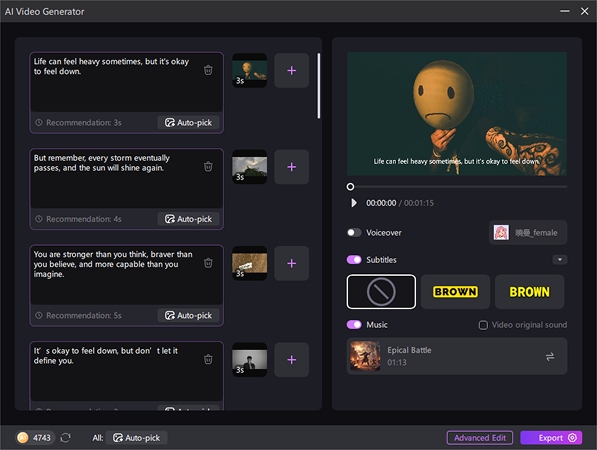 hitpaw edimakor AI video generator