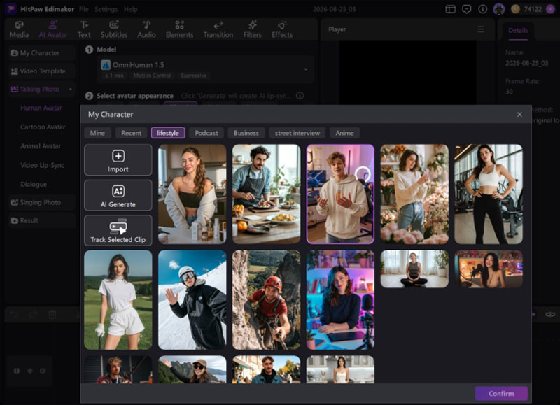 best ai video generator with avatar library