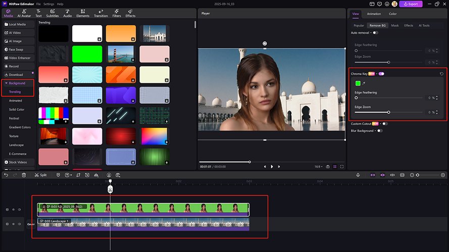 chroma key for green screen