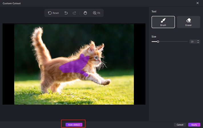 custom cutout auto detect