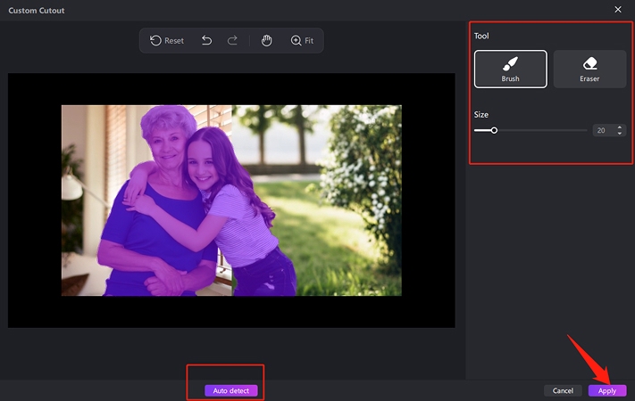 remove video background with edimakor