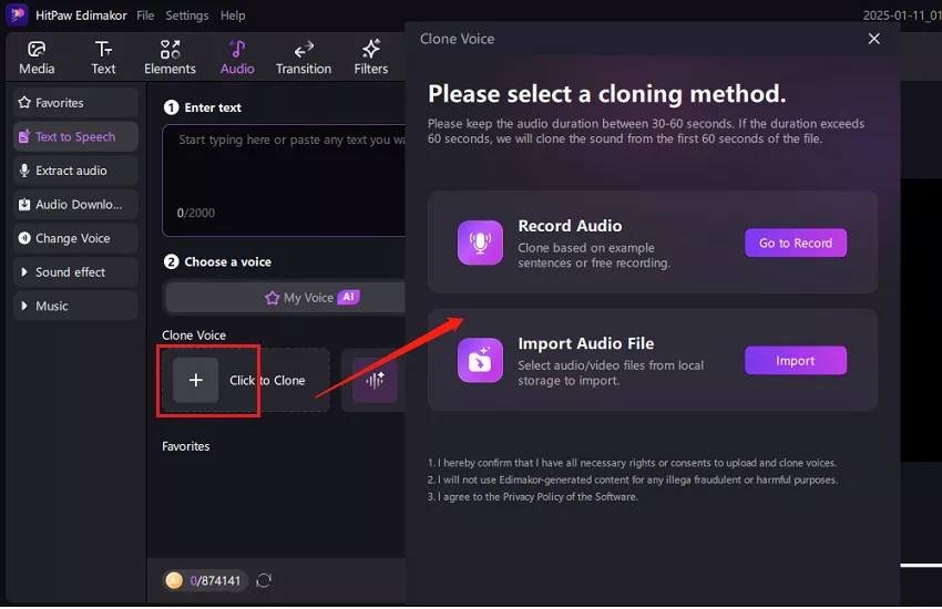 ai voice clone edimakor