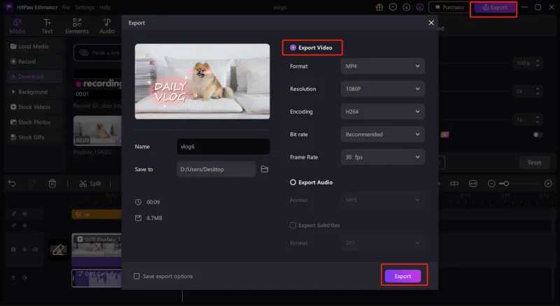 video sildeshow Step 3
