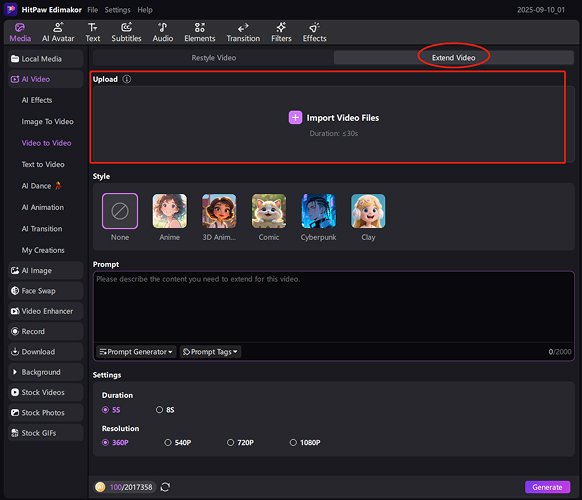 import video to video file
