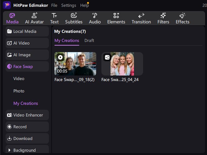 Generated video file