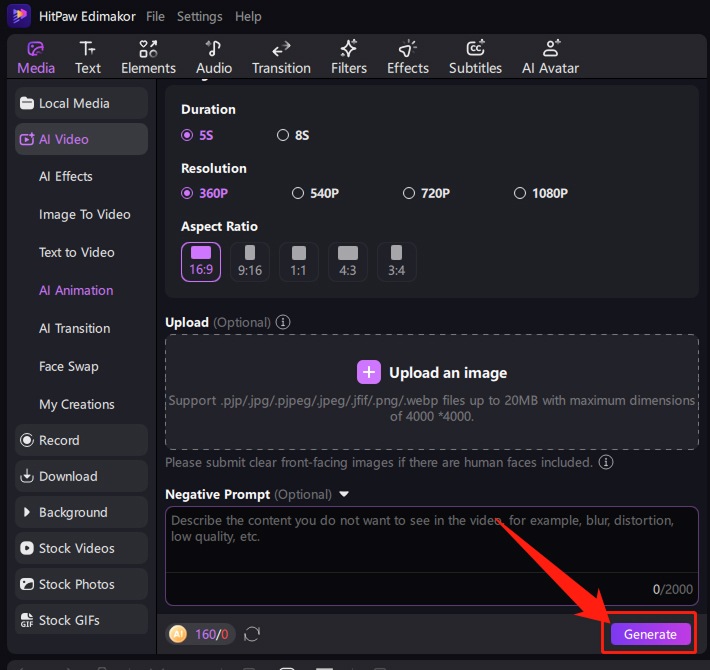 Generate AI Animation Video