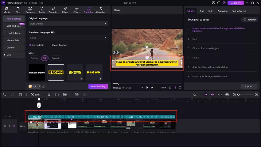 generated subtitles