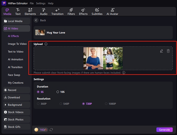 edimakor image to video - stitch mode