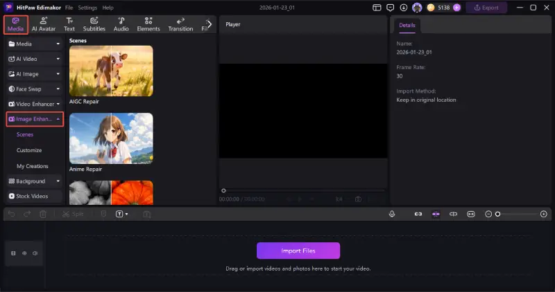 how to use edimakor ai image enhancer