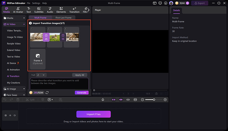 multi frame step 2
