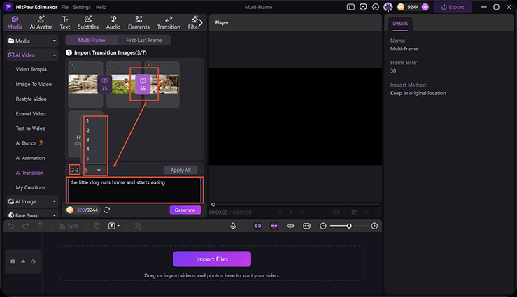 multi frame step 3