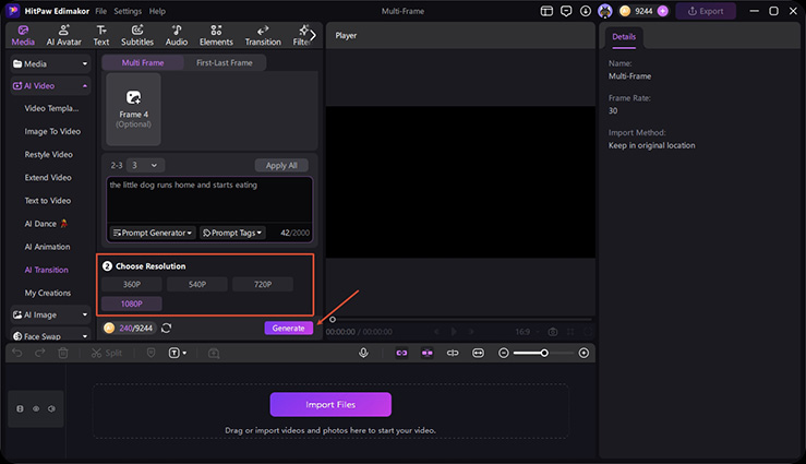 multi frame step 4