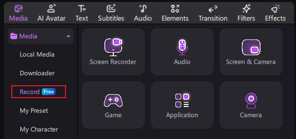 open screen recorder