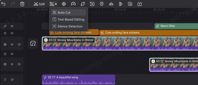 Open Text-Based Editing from the timeline Smart Editing entry
