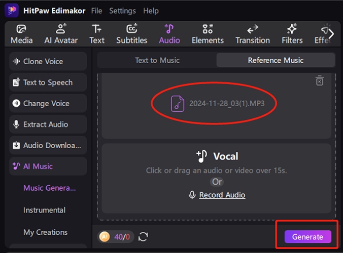 reference-music-generate