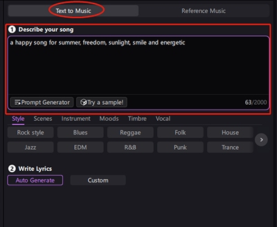 text-to-music-enter-description